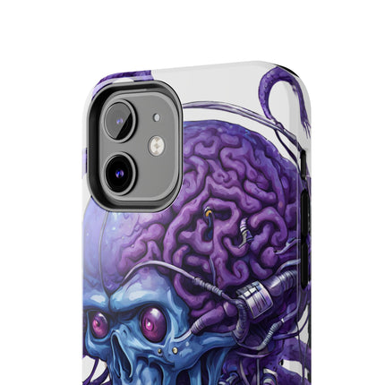BLUE ALIEN SKULL Phone Case