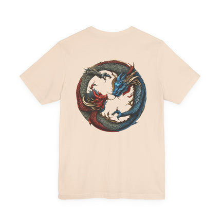 CHINESE DRAGON YIN TANG T-Shirt - Traditional Asian Dragon Art Tee