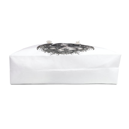 Holy Cross Broken Butterfly Angel Travel Gift Bag, Angelic Fragility Weekend Bag, Mystical Flowered Saint Beauty Tote