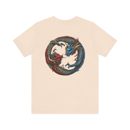 CHINESE DRAGON YIN TANG T-Shirt - Traditional Asian Dragon Art Tee