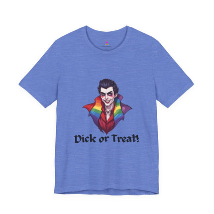 D**K OR TREAT! T-Shirt - Funny LGBTQ Vampire Halloween Humor Tee