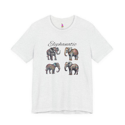 ELEPHANATIC Elephant Lovers T-Shirt - Funny Animal Fanatic Wordplay Tee