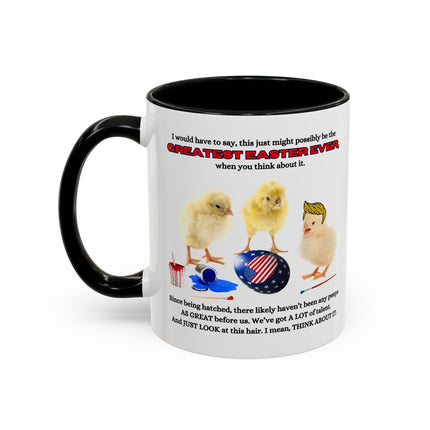 TRUMP GREATEST EASTER EVER Funny Baby Chicks Coffee Mug