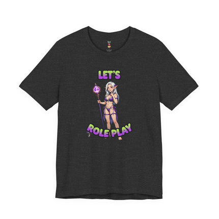 LET'S ROLE PLAY T-Shirt Provocative Seductive Sexy Cartoon Tee