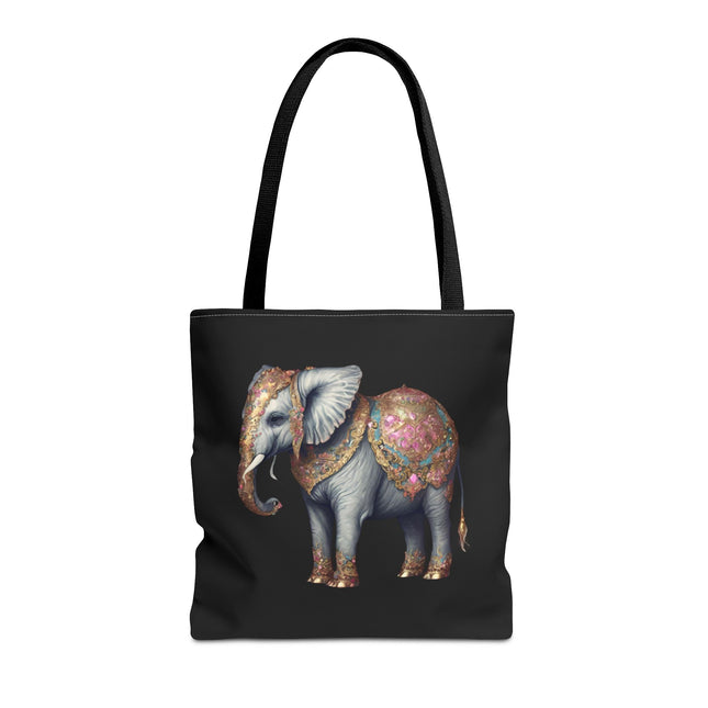 Personalized Elephant Gift Tote | Majestic Custom Grocery Bag | Jungle Lovers Office Travel Carrier | Wild Animal Business Traveler