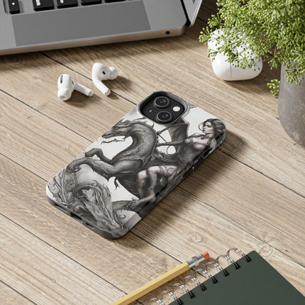 DRAGON AND MORPHING REPTILIAN BEAUTY Phone Case