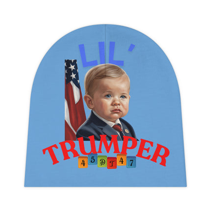 Baby Beanie Hat, Trump Baby Beanie, Lil Trumper Hat, Political Baby Beanie, Patriotic Baby Beanie, Red White Blue Baby Hat, Blue Baby Gift