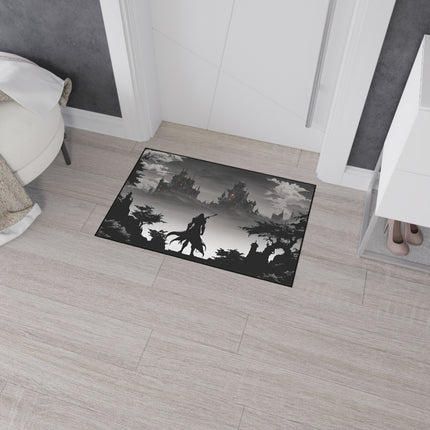 DEATH AND TERROR AWAIT IN THE DARK OF NIGHT Video Game Inspired Floor Mat