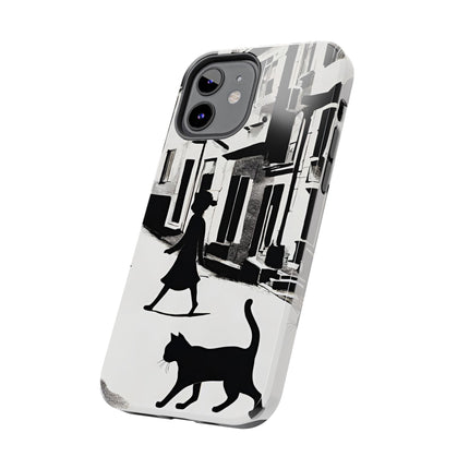 VINTAGE CITY CAT ALLEY WAY Phone Case