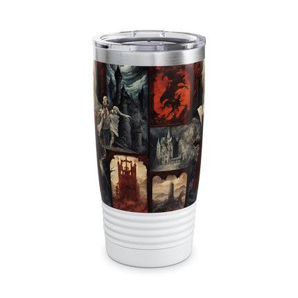A LEGEND RISES IN THE LEGACY OF HIS FATHER Tumbler - Video Game Inspired Collage Cup