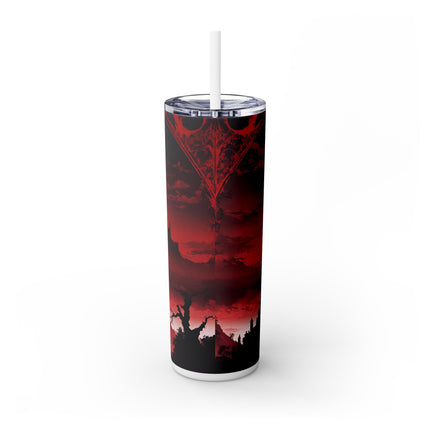 WHAT A HORRIBLE NIGHT TO TRAVERSE THE DARKNESS - Video Game Inspired Skinny Tumbler