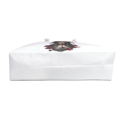 Unholy Saint Otherworldly Travel Bag, Dark Vampire Priestess Weekend Bag, Black Rose Cross Underworld Nun Tote