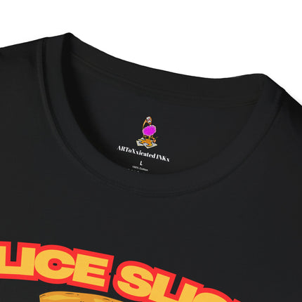 SLICE SLICE BABY Funny Pizza/Music Lover T-Shirt