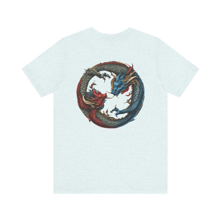 CHINESE DRAGON YIN TANG T-Shirt - Traditional Asian Dragon Art Tee