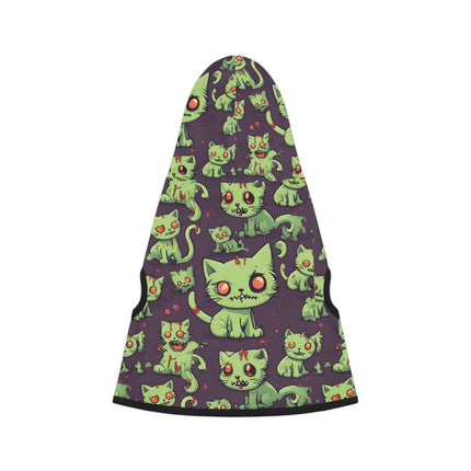 Zombie Cat Pet Sweatshirt, Undead Brain Kittens Cats or Dogs Hoodie, Bloody Gray Feline Kitty Animal Lovers Shirt, Cute Pet Lover Gift