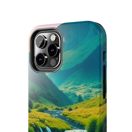 FLOWER CASCADE MOUNTAINS Phone Case