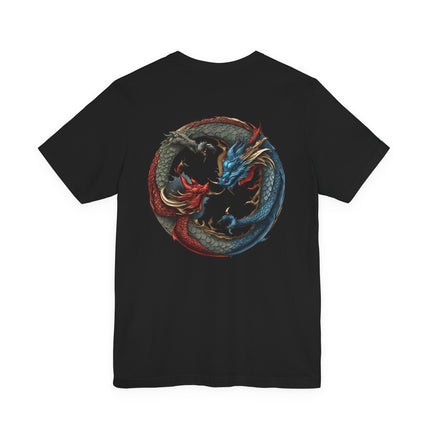 CHINESE DRAGON YIN TANG T-Shirt - Traditional Asian Dragon Art Tee