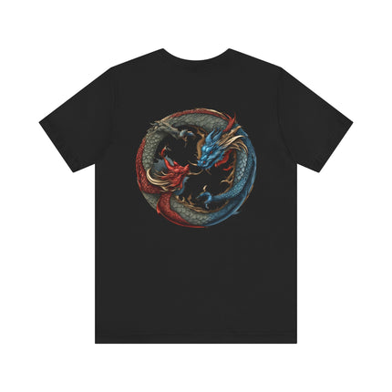 CHINESE DRAGON YIN TANG T-Shirt - Traditional Asian Dragon Art Tee