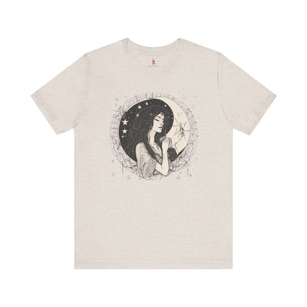 MOON GODDESS T-Shirt - Mystical Lunar Feminine Divine Art Tee