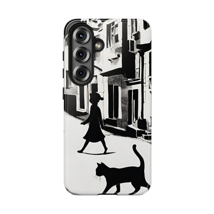 VINTAGE CITY CAT ALLEY WAY Phone Case