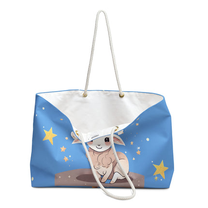 Baby Boy Capricorn Travel Gift Weekender Tote | Grandma's House Infant Weekend Bag | Cute Goat & Starry Diaper, Blankets, Clothes Traveler