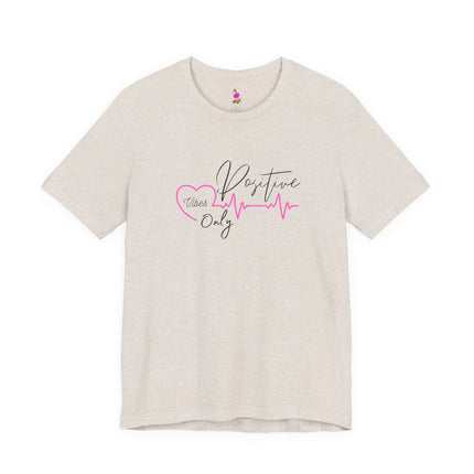 POSITIVE VIBES ONLY Inspirational Women Nurses T-Shirt - Healthcare Hero Motivational Tee
