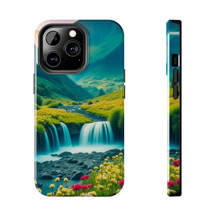 FLOWER CASCADE MOUNTAINS Phone Case