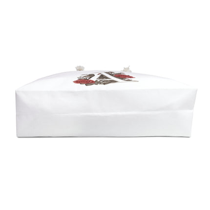 Custom Letter Personalized Weekender | Rose Flowered Travel Bag | Floral Print Roses Cruise Airplane & Hotel Road Trip Overnight Carrier