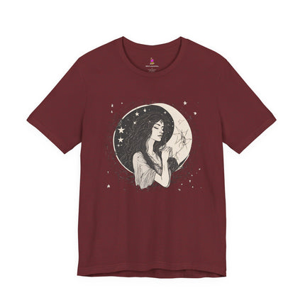 MOON GODDESS T-Shirt - Mystical Lunar Feminine Divine Art Tee