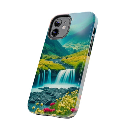 FLOWER CASCADE MOUNTAINS Phone Case