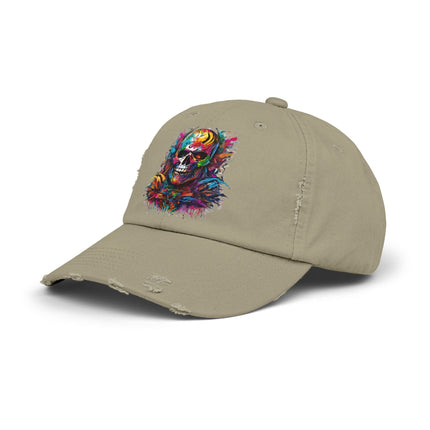 UNHOODED SKELETON 80's Cartoons Inspired Splash Paint Hat