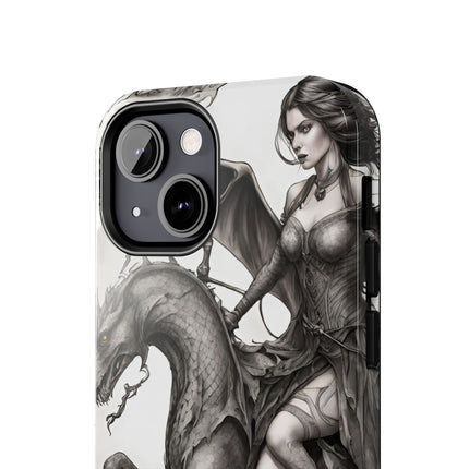 DRAGON AND MORPHING REPTILIAN BEAUTY Phone Case