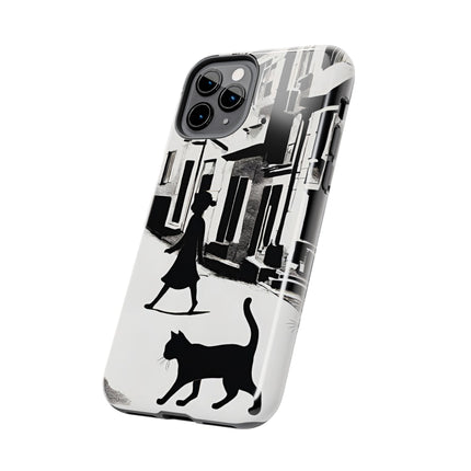 VINTAGE CITY CAT ALLEY WAY Phone Case