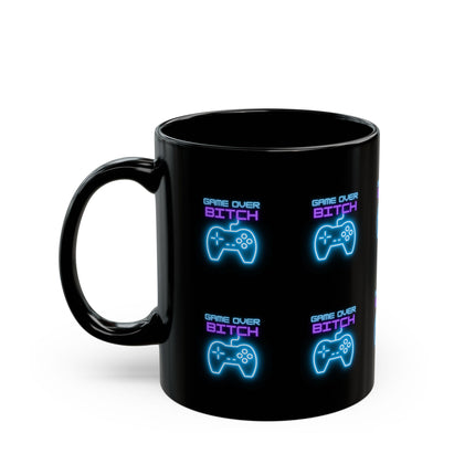 Funny Video Game Mug, Profanity, Swearing, Humor, Hilarious, Video Game, Gaming, Gamers, Retro, Controller, Joystick, Neon, Coffee Cup 11oz