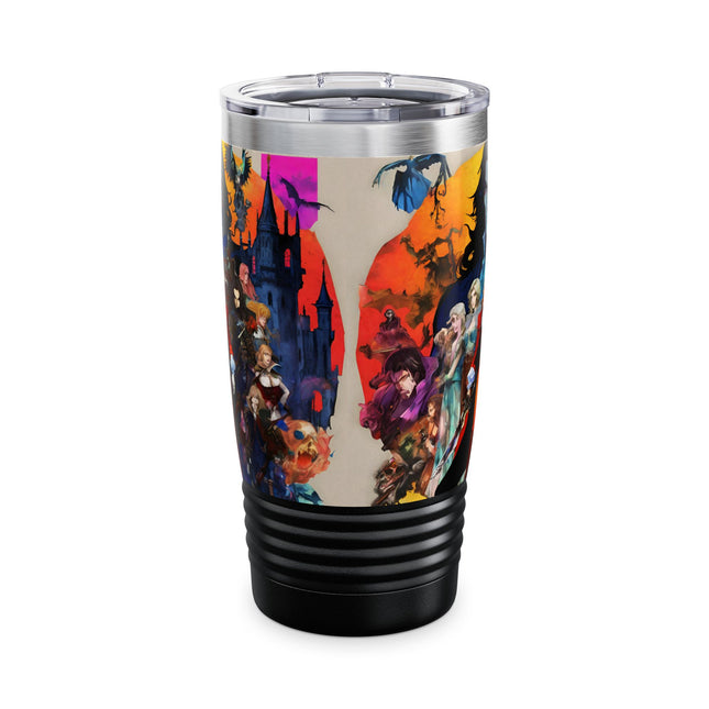 THE FACE OF HIDDEN EVIL OVERSHADOWS THE DUSK - Video Game Inspired Collage Tumbler