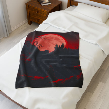 CURSED RING OF LUNAR BLOOD Fleece Throw Video Game Blanket