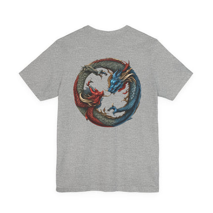 CHINESE DRAGON YIN TANG T-Shirt - Traditional Asian Dragon Art Tee