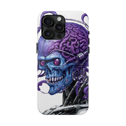 BLUE ALIEN SKULL Phone Case