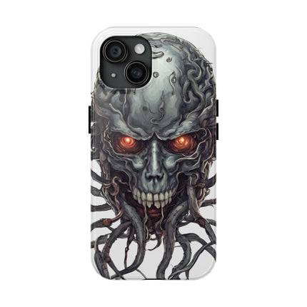 TENTACLED METAL ALIEN SKULL Phone Case