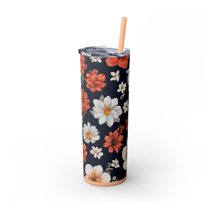 FLOWERS BLOSSOM Tumbler- Fitness Gym Workout Travel Drink Holder