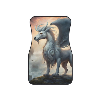 Majestic Myths Car Mats (Set of 4) | Mythological Winged Horse Pegasus Automobile Accessories | Front & Rear Stallion Floor Auto Truck Gift