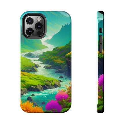 RIVER SPRING FLOWER VALLEY Phone Case