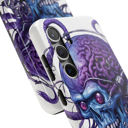 BLUE ALIEN SKULL Phone Case