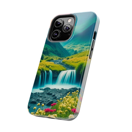 FLOWER CASCADE MOUNTAINS Phone Case