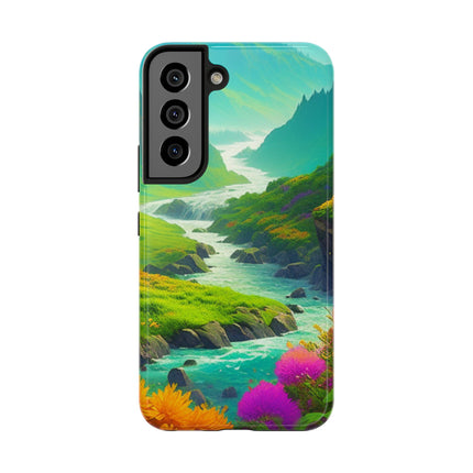 RIVER SPRING FLOWER VALLEY Phone Case
