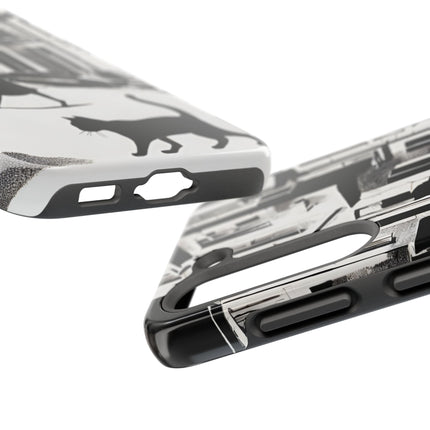 VINTAGE CITY CAT ALLEY WAY Phone Case