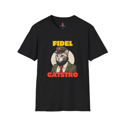 Funny Fidel Catstro Tee, Political Parody Unisex Shirt, Communist Leader Spoof Top, Rebellion Gift, Revolution Wear, Protest Apparel