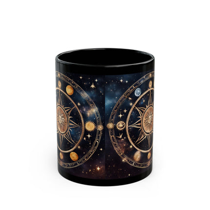Wheel of the Year Moon | Astronomy Stars and Constellations Lunar Solar Eclipse Cycle Galaxy Wiccan Coffee Mug