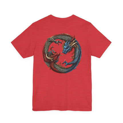CHINESE DRAGON YIN TANG T-Shirt - Traditional Asian Dragon Art Tee