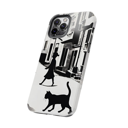 VINTAGE CITY CAT ALLEY WAY Phone Case